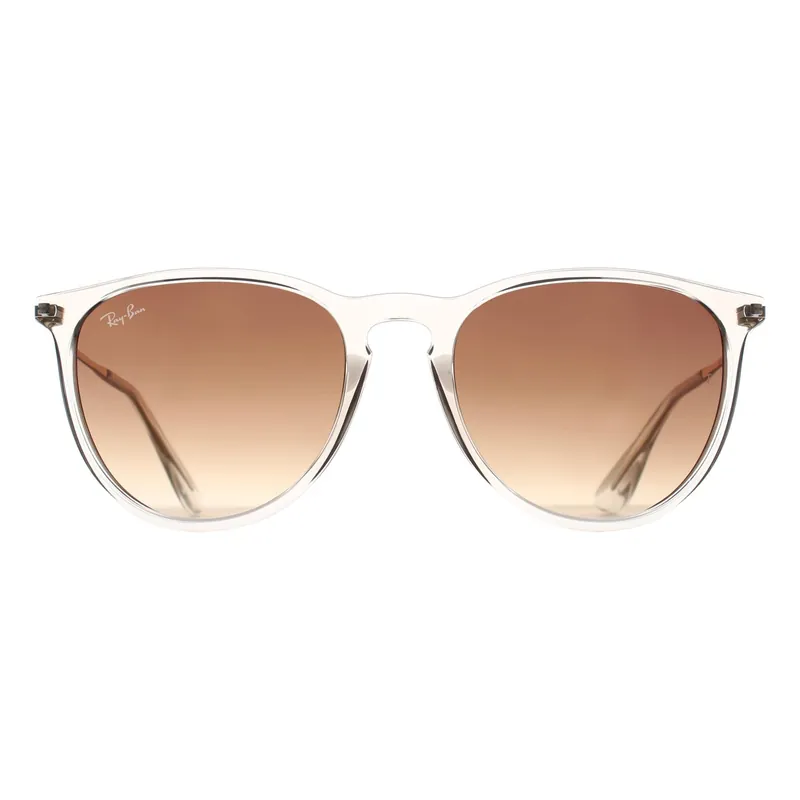 Round Transparent Light Brown Brown Gradient RB4171 Erika - Ray-Ban