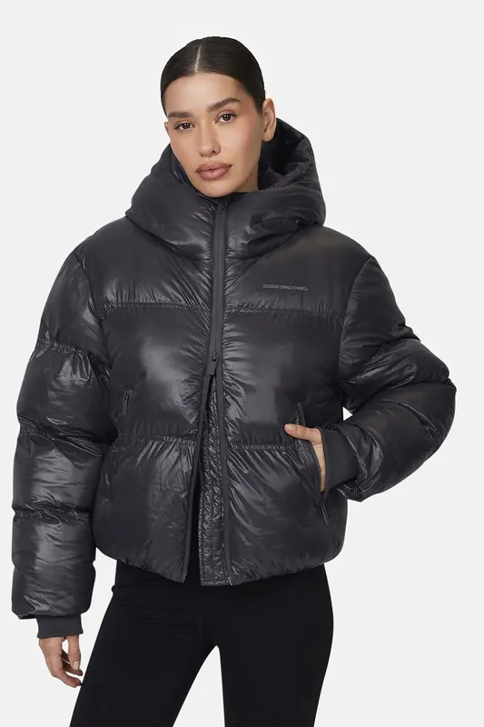Hooded Puffer Jacket - Good For Nothing