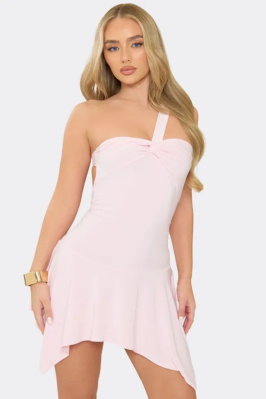 Strappy Open Back Mini Dress - EGO
