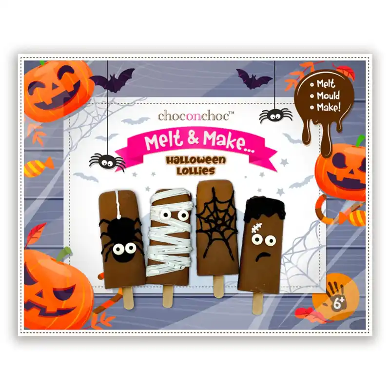 Melt and Make Your Own Chocolate Spooky Lollies - CHOC ON CHOC
