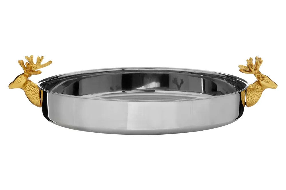 Mixology Atholl Serving Tray, Decorative Stag Detail - Orsina