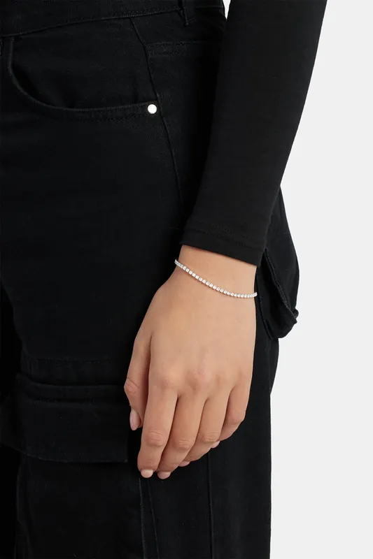 Womens Micro Tennis Bracelet - 2.5mm