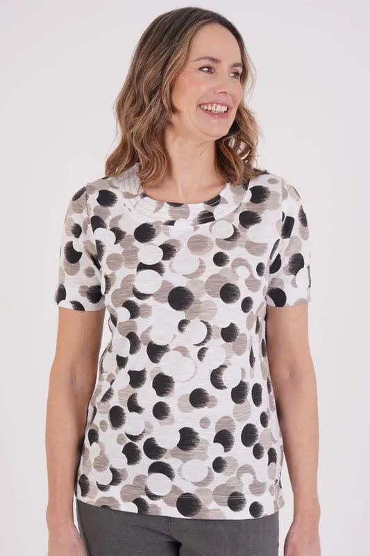Tonal Polka Dot Top - Tigi