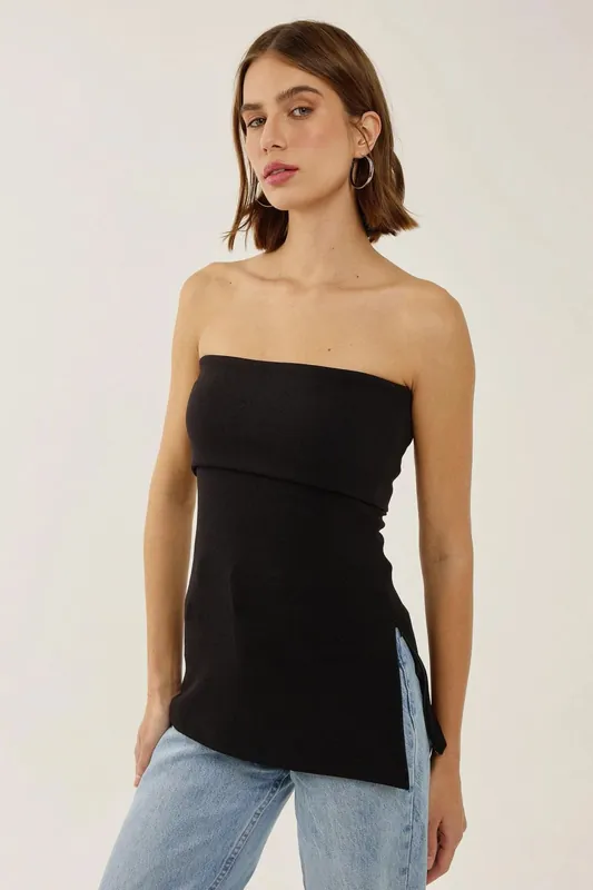 Fitted Strapless Blouse - Hiccup