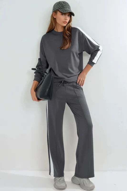 Modal Touch Regular Fit Sweatshirt & Pants Set - Hiccup
