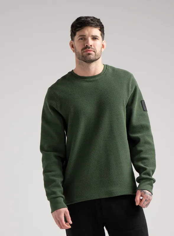 DISSIDENT WAFFLE LONG SLEEVE T-SHIRT