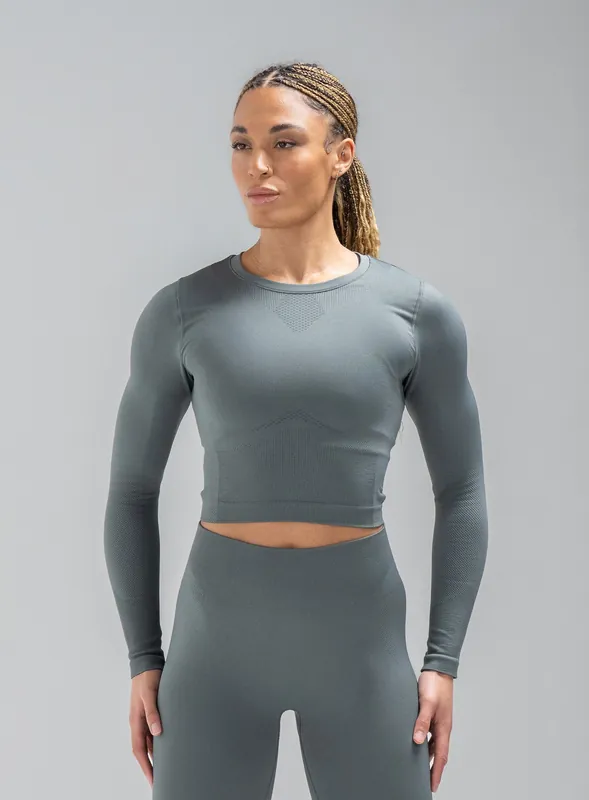 FORCE SEAMLESS LONG SLEEVE TOP - Force Women