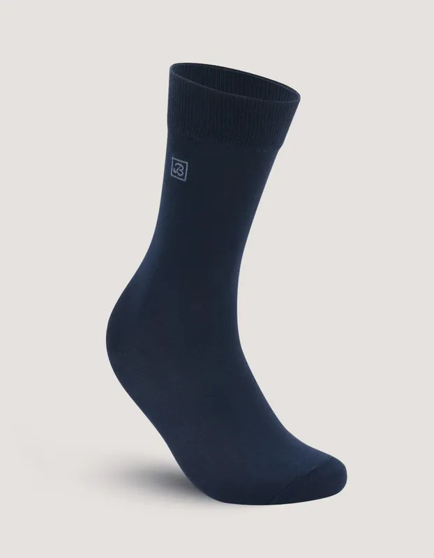 Premium Plain Navy Socks - Brian Oak