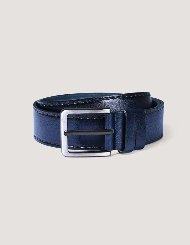 Navy Blue Wide Cowboy Belt - Brian Oak