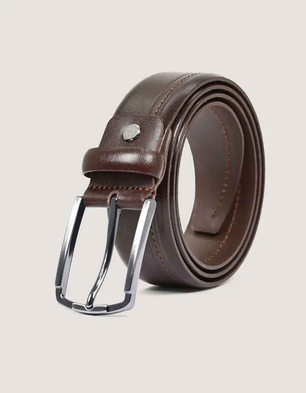 Dark Brown Leather Belt - Brian Oak
