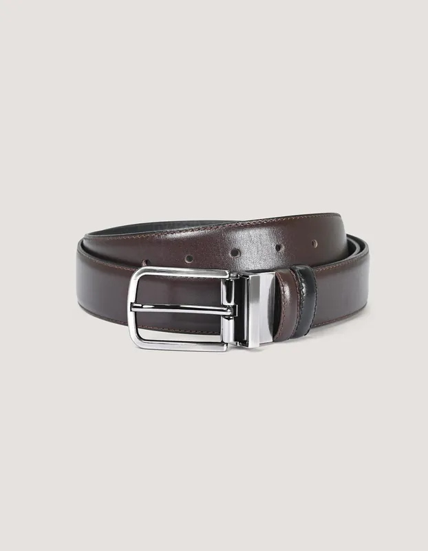 Black and Brown Reversible Belt - Brian Oak
