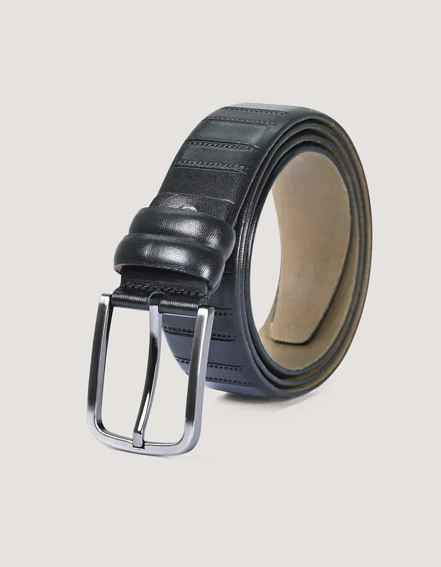 Formal Black Leather Belt - Brian Oak