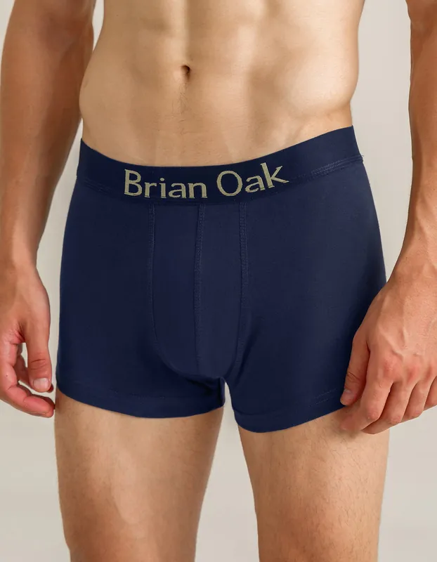 Navy Stretchy Boxer Short - Brian Oak