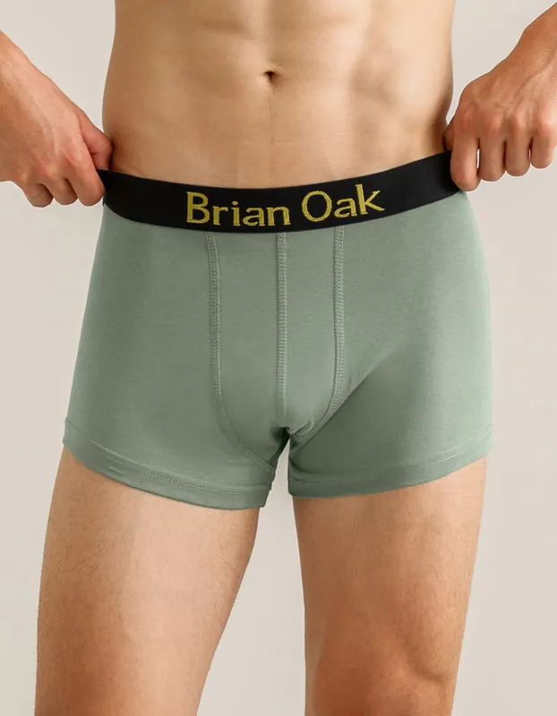 Moss Green Jersey Boxer Short - Brian Oak