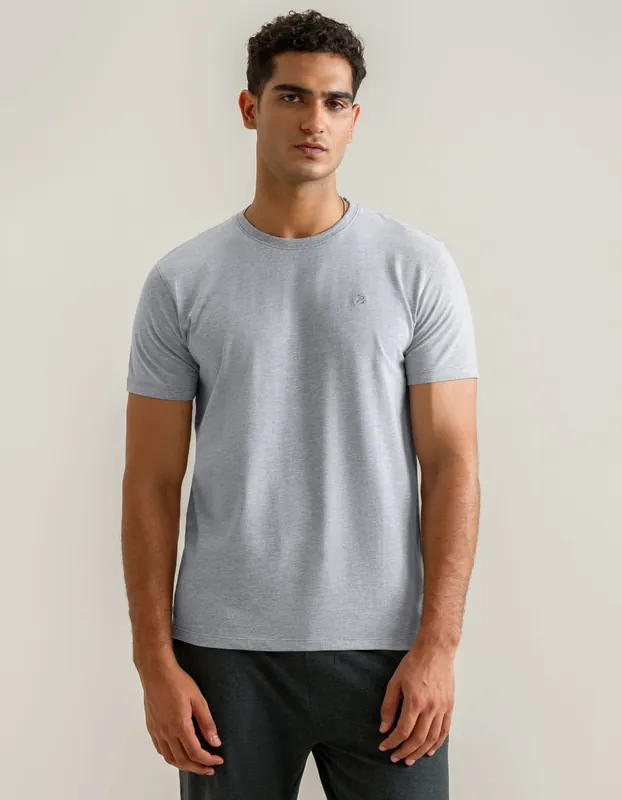 Heather Grey Premium Cotton Tee - Brian Oak