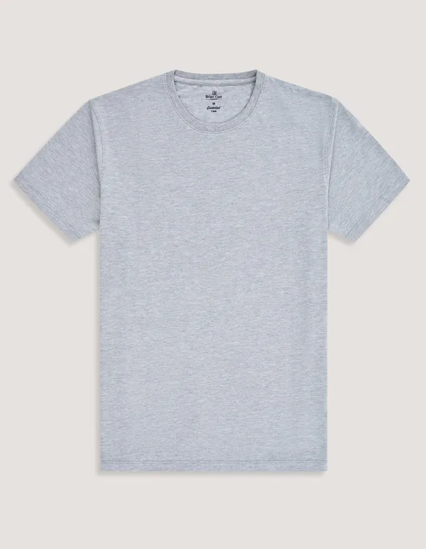 Heather Grey Plain T-Shirt