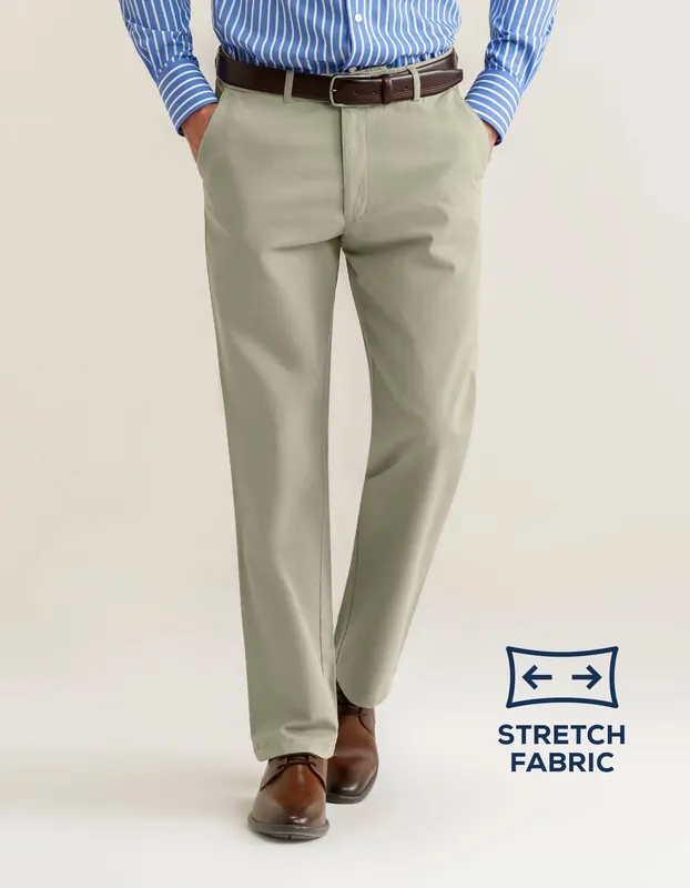 Cross Pocket Chinos – Light Stone - Brian Oak