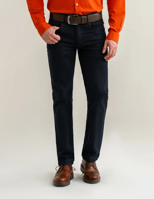 Basic Denim Jeans - Blue Black