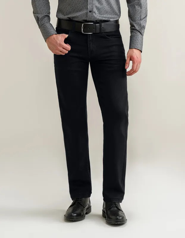 Comfort Stretch Black Denim - Brian Oak