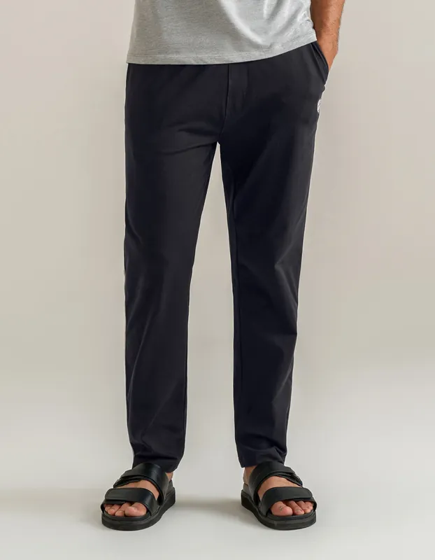 Regular Fit Jersey Trousers – Black - Brian Oak