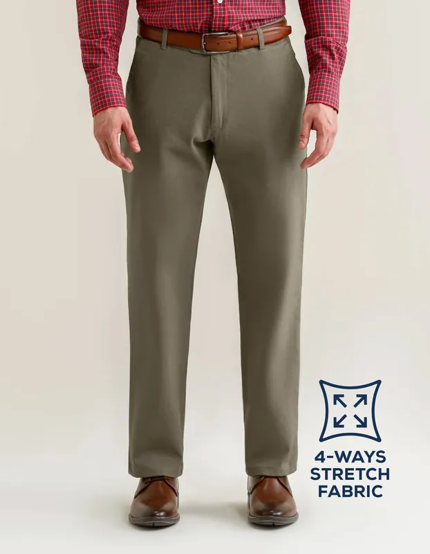 Light Brown Performance Chino Trouser - Brian Oak