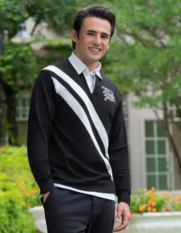 Black Classic Rugby Shirt - Brian Oak
