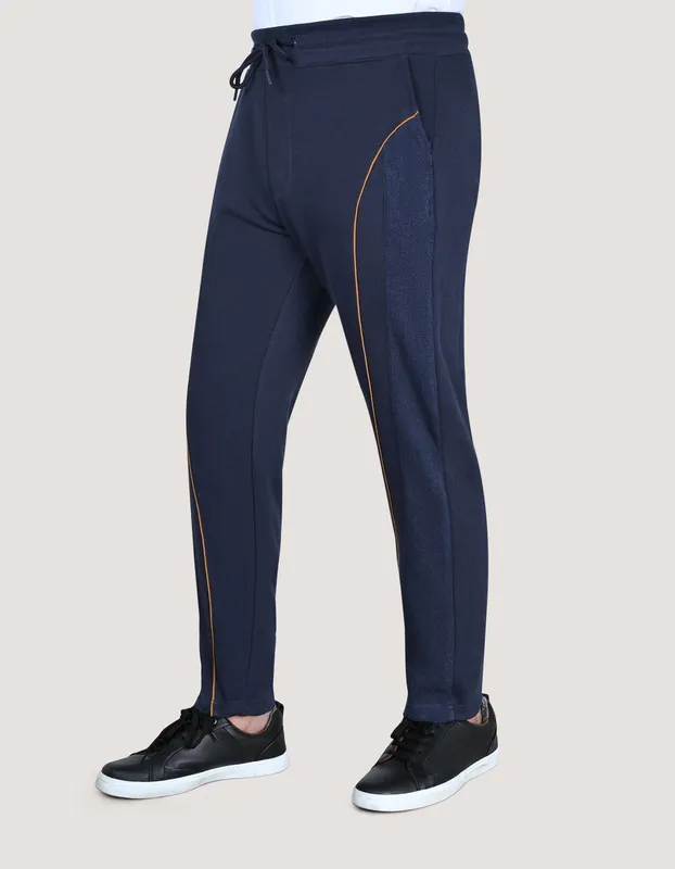 Navy Plain Terry Sweatpants - Brian Oak