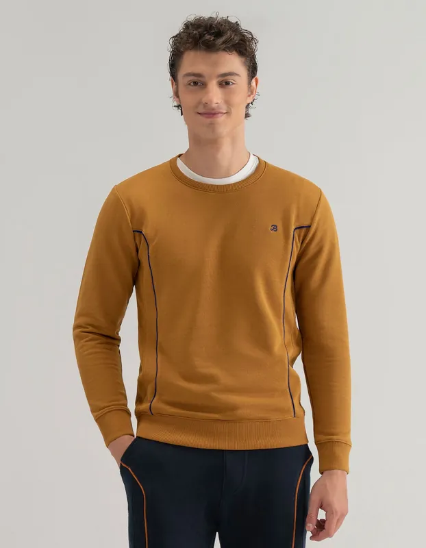 Modern Mustard Crew Neck Sweatshirt - Brian Oak