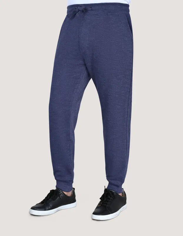 Navy Textured Joggers - Brian Oak