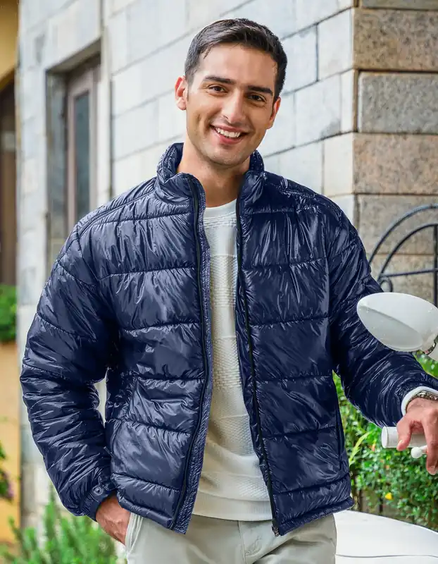 Navy Traveller Puffer Jacket - Brian Oak