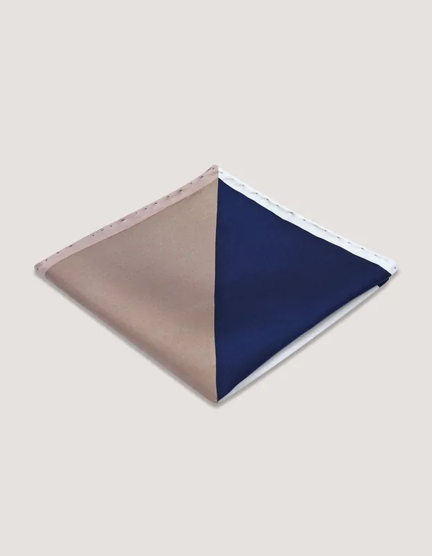 Multicolour Designer Silk Pocket Square - Brian Oak