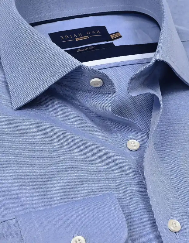 Easy Iron Light Blue Dress Shirt - Brian Oak