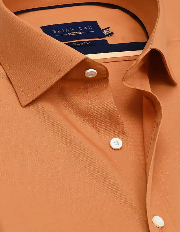 Easy Iron Rust Dress Shirt - Brian Oak