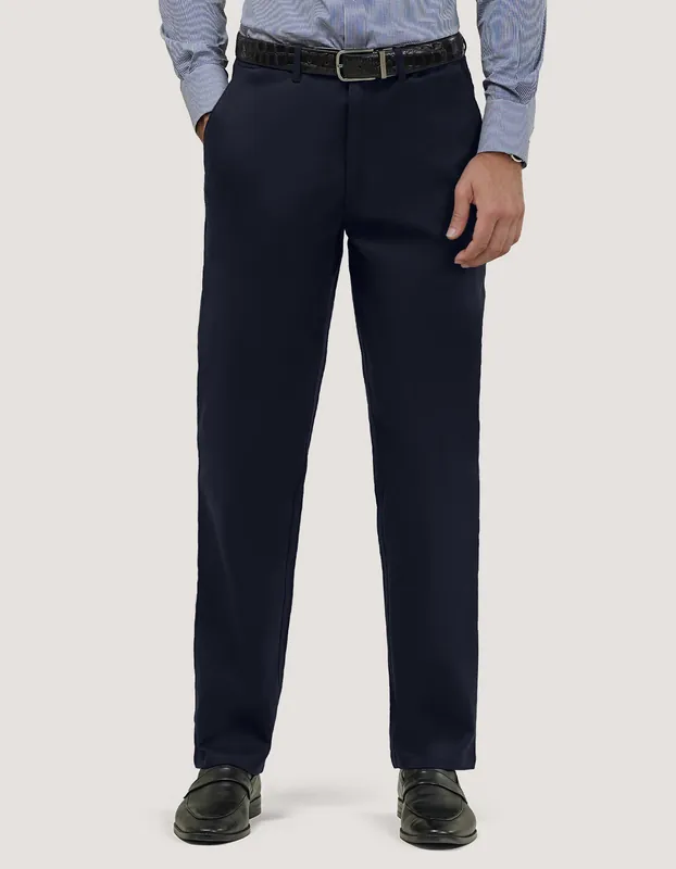 Navy Moleskin Chino Trouser - Brian Oak