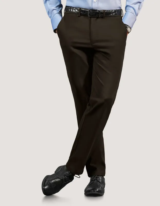 Chocolate Brown Moleskin Chino Trouser - Brian Oak