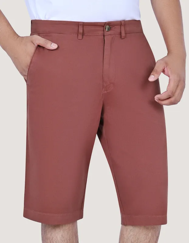 Medium Maroon Denim Shorts - Brian Oak