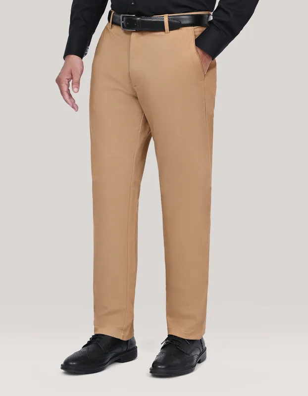 Classic Khaki Smart Fit Chino Trouser - Brian Oak