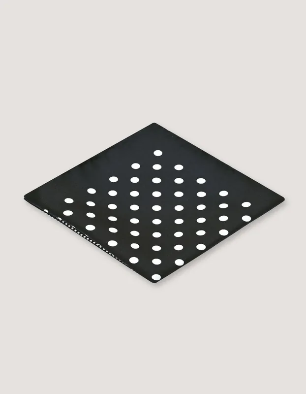 Black & White Dotted Silk Pocket Square - Brian Oak