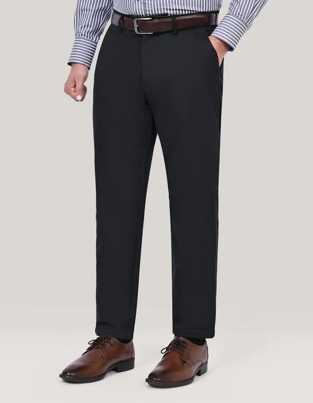 Smart Fit Black Chinos - Brian Oak