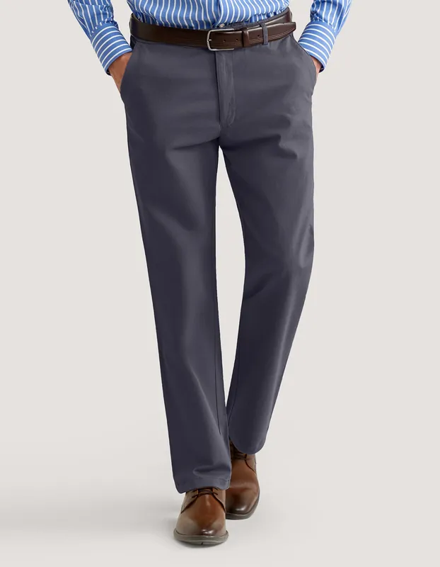 Smart Fit Dark Grey Chinos - Brian Oak