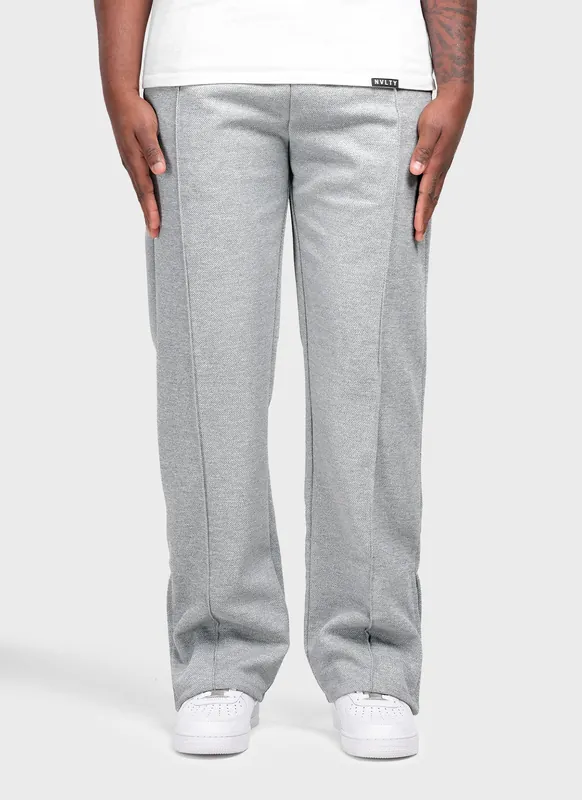 Twill Pleat Pants - Grey