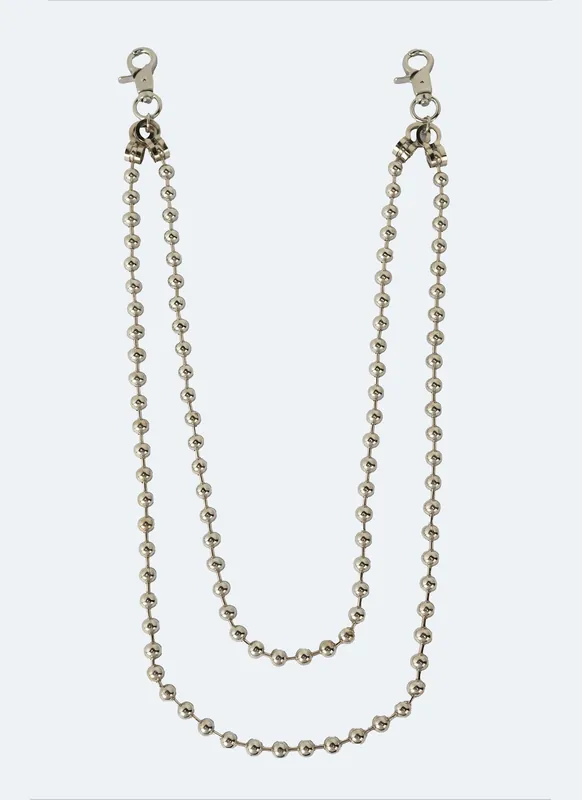 Beaded Double Trouser Chain - N V L T Y