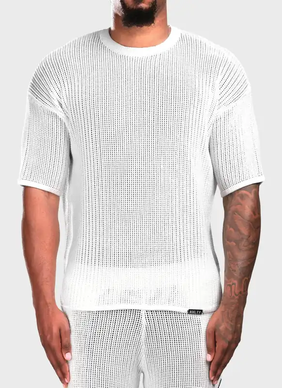 Knitted T-Shirt - Ivory