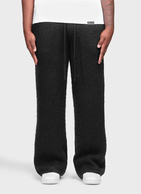 Mohair Joggers - Black