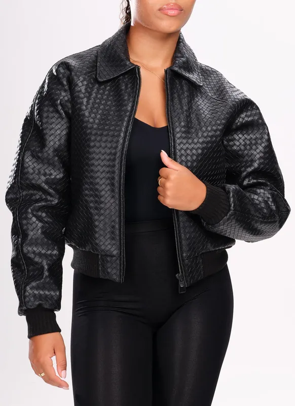 Interlock Aviator Jacket - Black