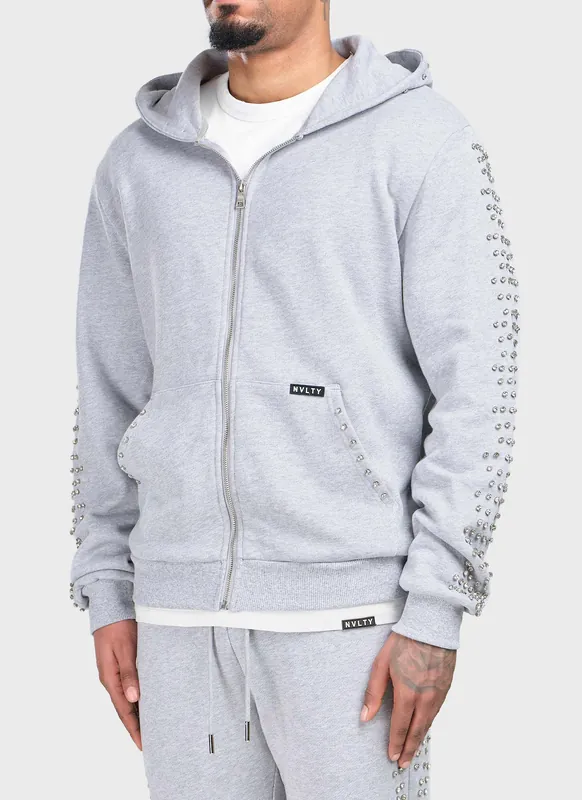 Vintage VVS Zip Hoodie - Grey