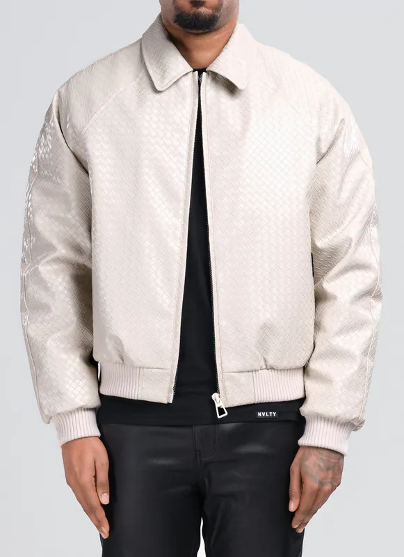 Interlock Aviator Jacket - Ivory