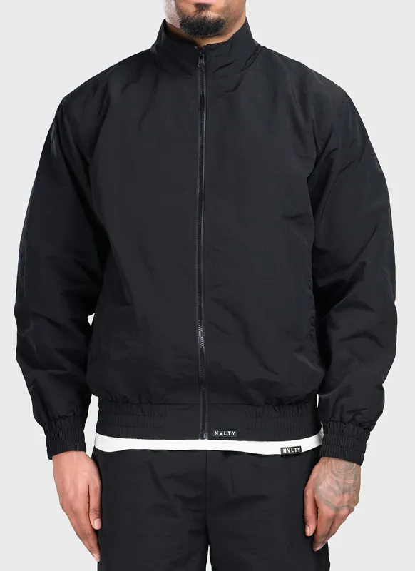 Heavyweight Shell Track Jacket - Black