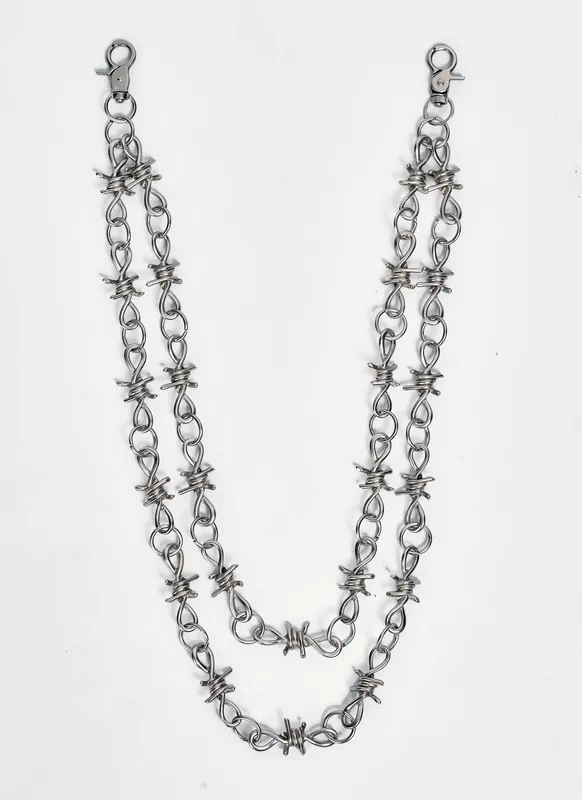 Crown Of Thorns Double Trouser Chain - N V L T Y