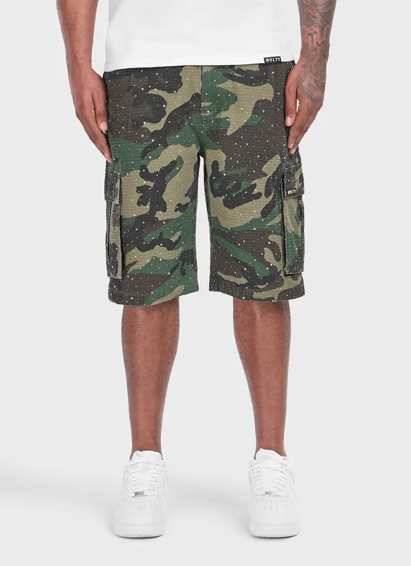 Vintage Flooded VVS Cargo Shorts - Camo